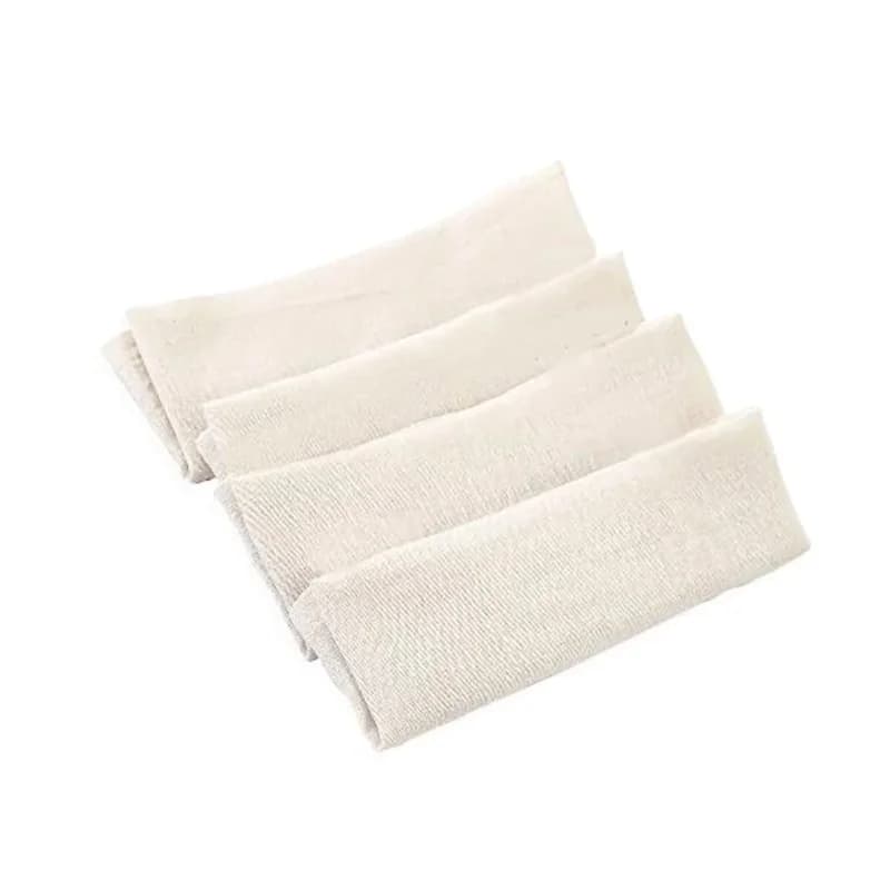 Bürümcük Desenli Ekru Mendil 4'lü Set