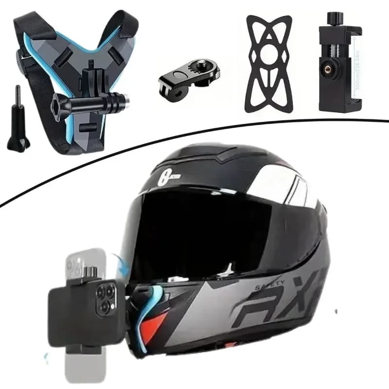 Pratik Kullanım İçin Evrensel Motosiklet Kask Telefon Tutucu Aparatı