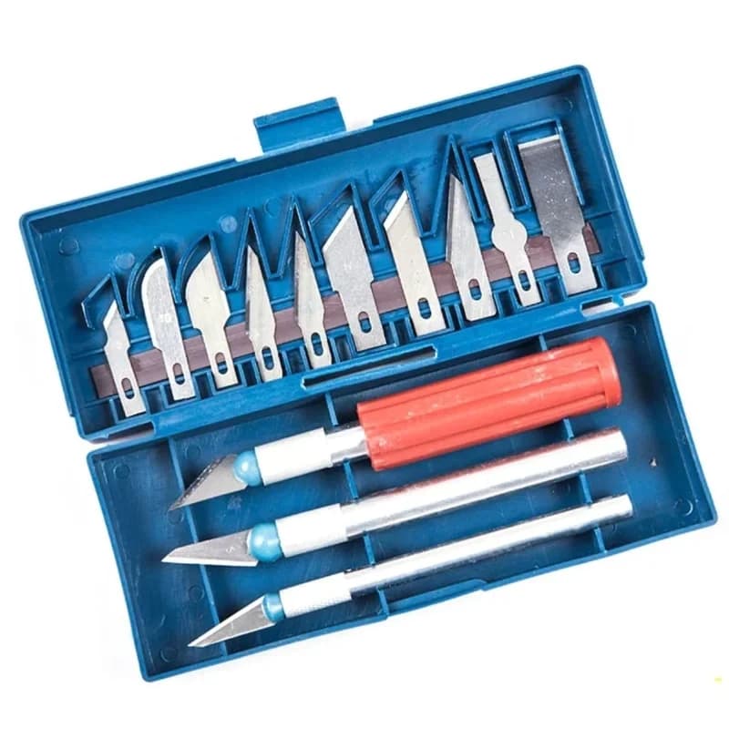 Ergonomik 16 Parça Hobi Gravür ve Oyma Seti ile Maket Bıçak