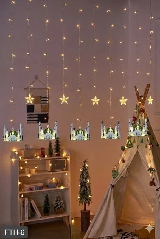 Şık Tasarım 3 Metre LED Işık Seti ile Ramazan Dekorasyonu