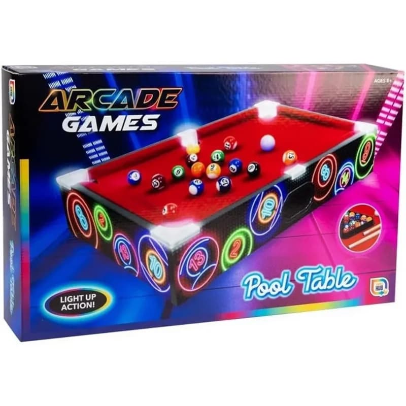 Masaüstü Bilardo Oyun Seti 50x30 cm LED Işıklı