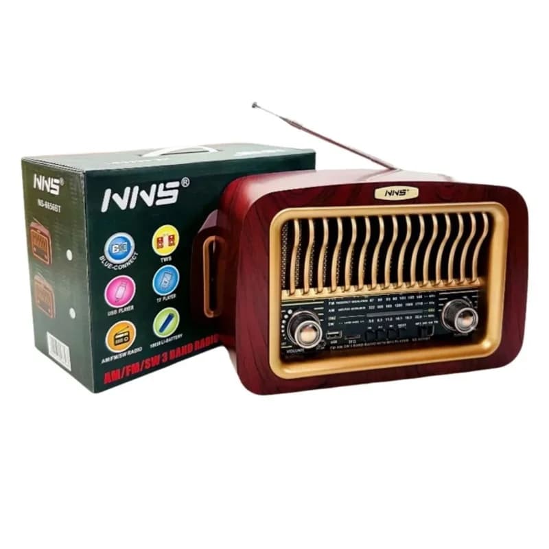 Şık Retro Tasarımlı Taşınabilir USB Şarjlı Radyo ile Müzik Keyfi