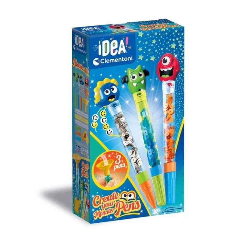Eğlenceli Mini Kalem Seti 1 Adet Canavar Temalı