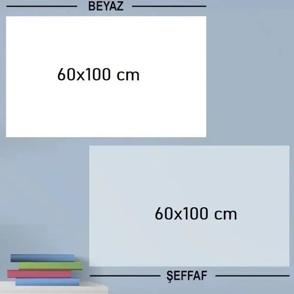 Ergonomik Manyetik Duvar Yazı Tahtası 100 x 60 cm Çalışma Alanı