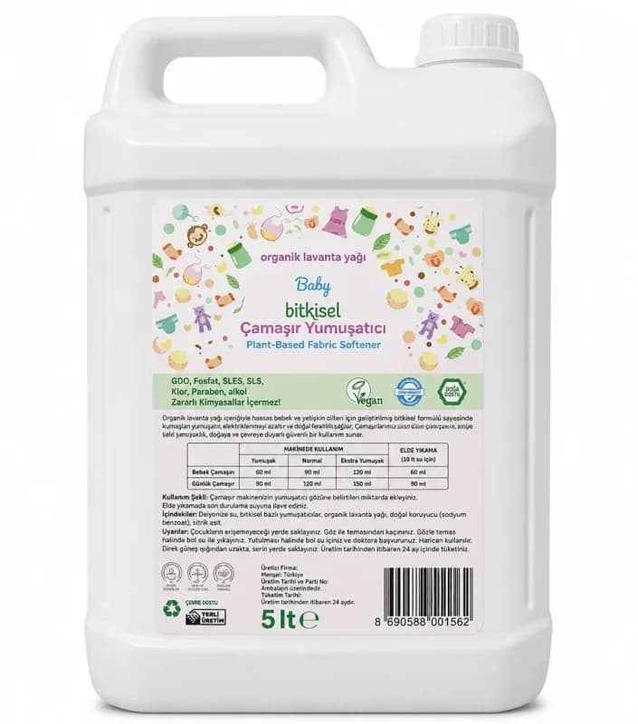 Yumuşatıcı Baby 5lt Çamaşır Yumuşatıcısı