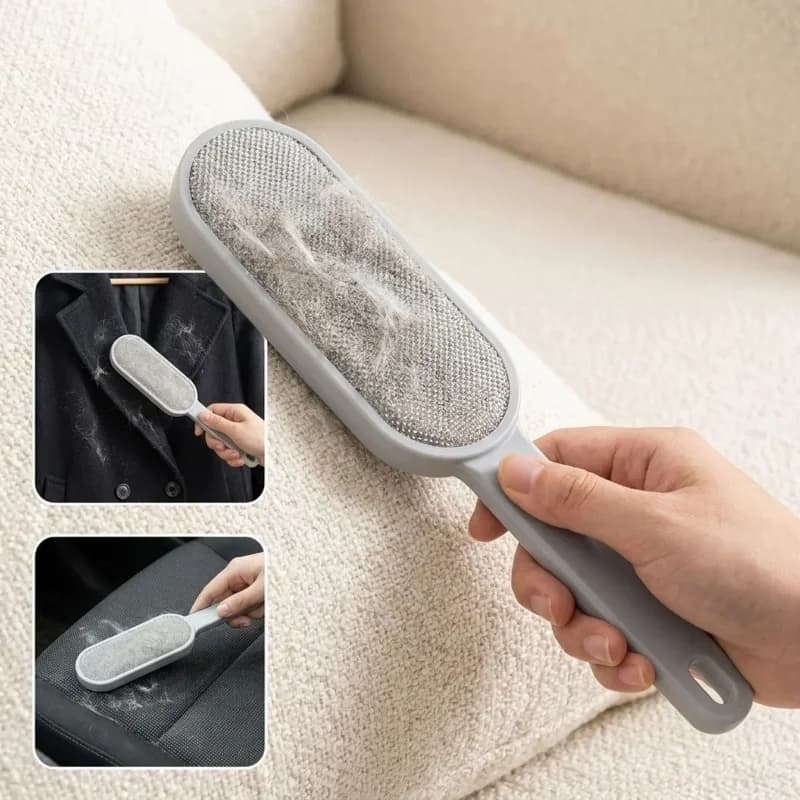 Ergonomik Kadife Tüy Temizleme Fırçası - Çok Amaçlı Koltuk Halı Aparatı