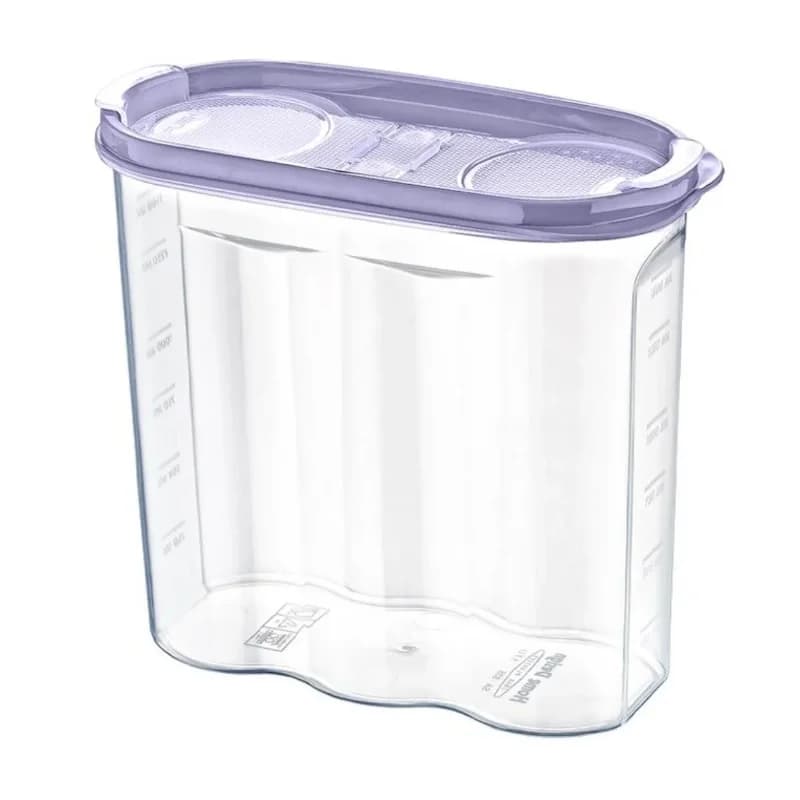 Ergonomik 2 Kapaklı Hava Geçirmez Kuru Gıda Saklama Kabı 1,7 Litre