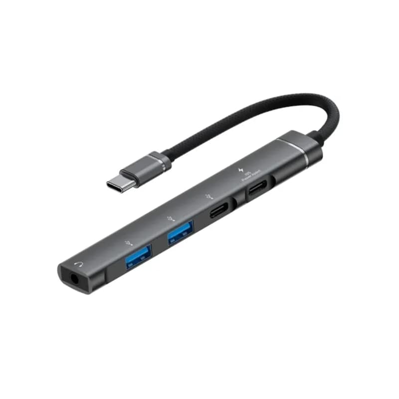 Kompakt 5 İn 1 Type-c Hub 4 Usb 3.0 Ve Hdmı Çıkışı