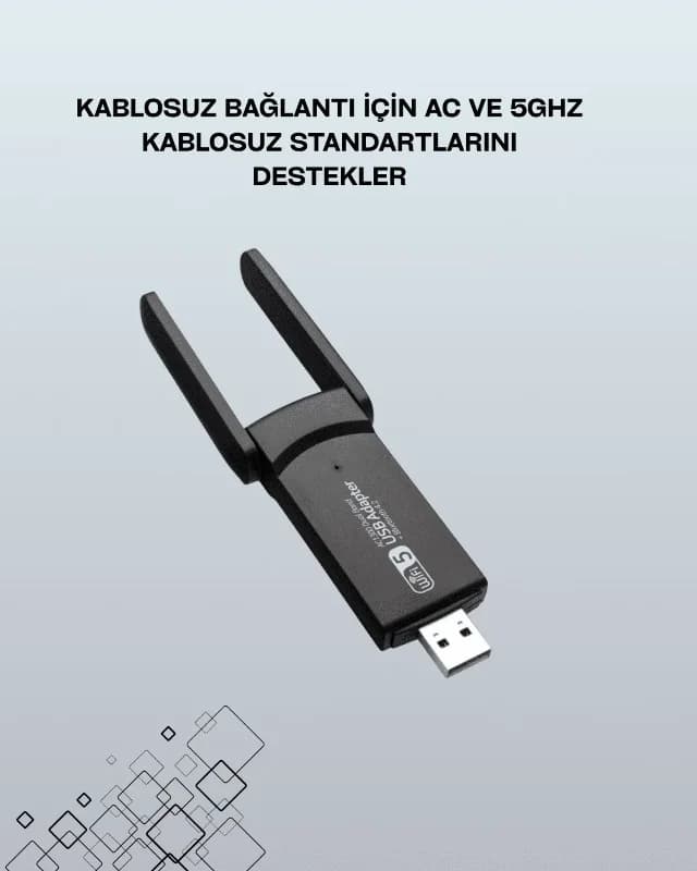 Yüksek Hızlı 5g Destekli Ağ Adaptörü Realtek Chipsetli