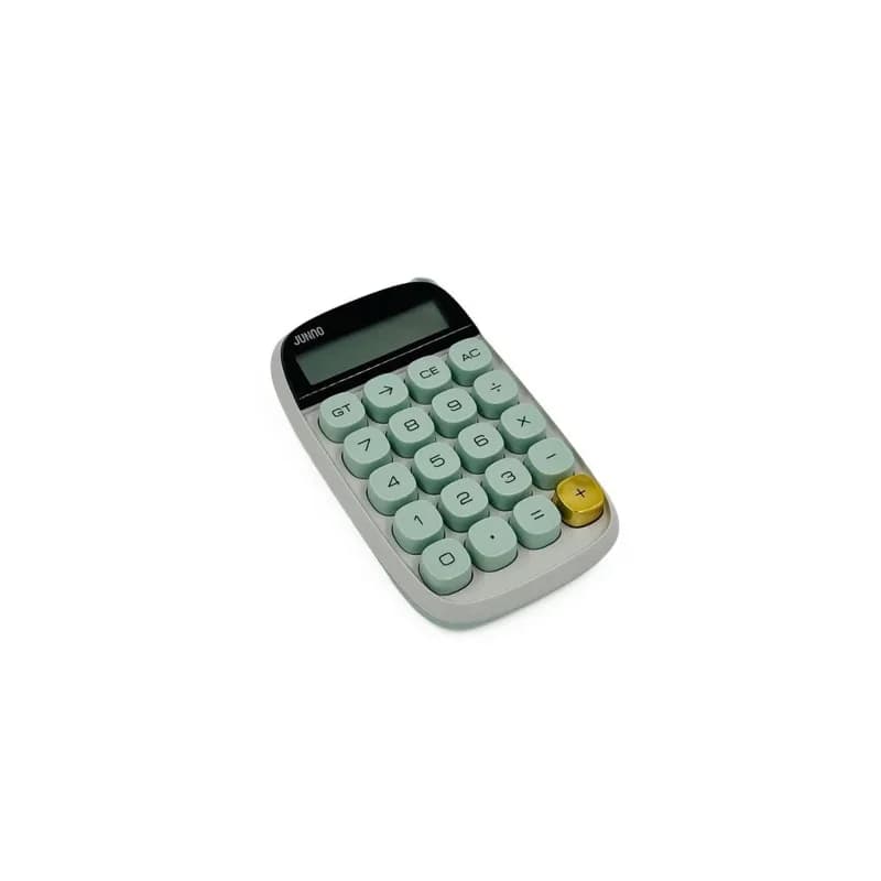 Enerjik Yeşil Hesap Makinesi Ergonomik Tuş Takımı İle