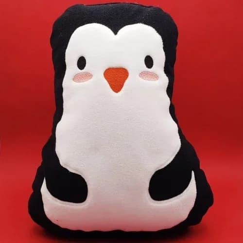 Eğlenceli Penguen Yastık 35 Cm Dekoratif Tasarım