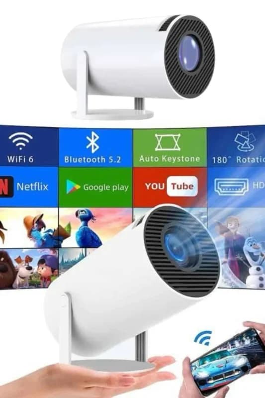 Taşınabilir Mini Projektör 720p Hdmı Usb Wi-fi Eğlence Cihazı