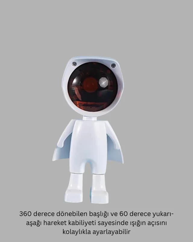 Astronot Figürlü Gün Batımı Efektli Led Masa Lambası