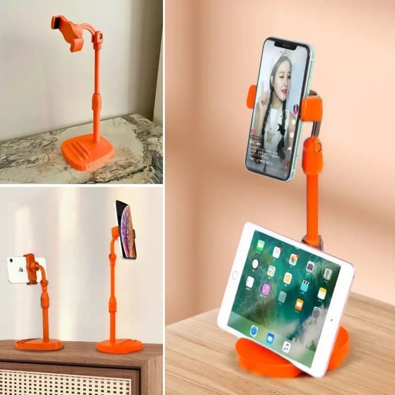 Ergonomik Turuncu Masaüstü Telefon ve Tablet Tutucu