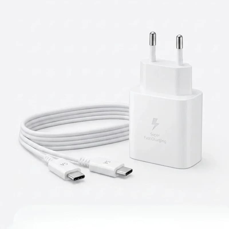 Ultra Hızlı 45 W USB-C PD 3.0 Şarj Adaptörü ve 5 A Kablo Seti