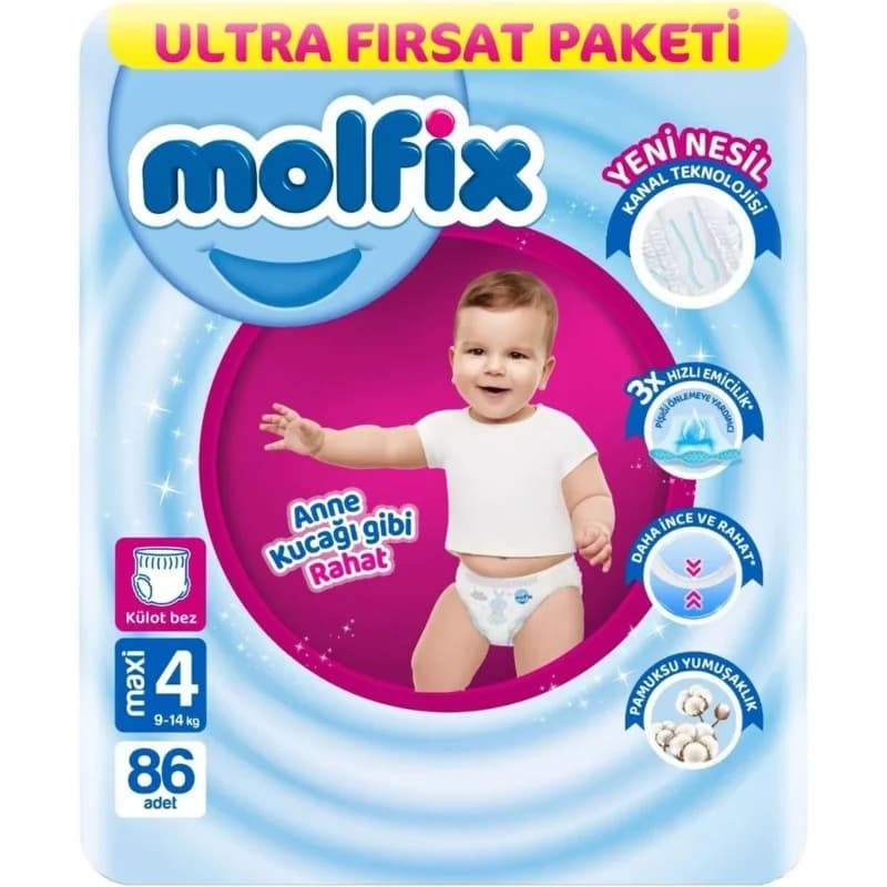 Ultra Fırsat Paketi Külot Bez 9-14 Kg 86 Adet