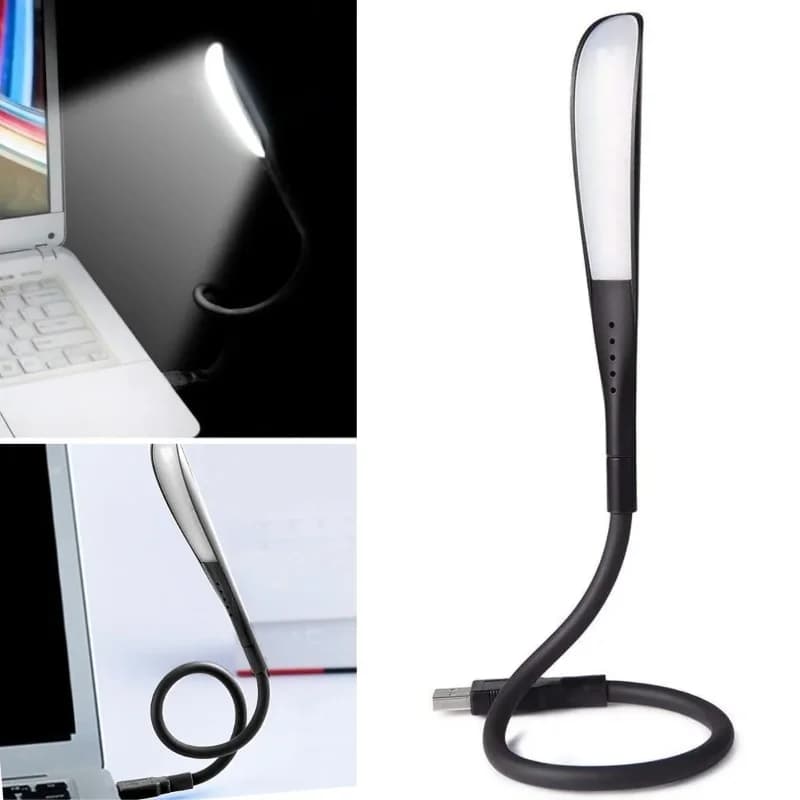 Ergonomik Dokunmatik 3 Kademeli 14 LED Masa Lambası - Siyah