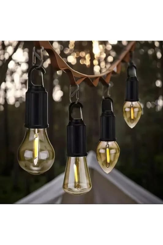 Çok Amaçlı Şarj Edilebilir LED Kamp ve Bahçe Lambası