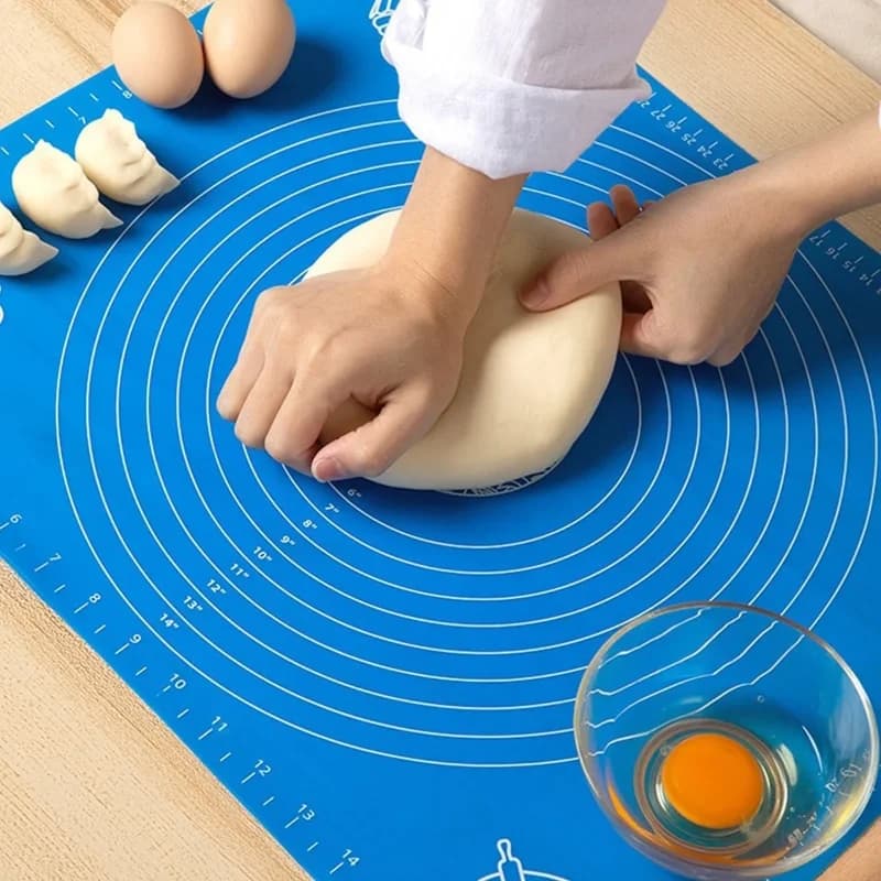 Ergonomik Kaydırmaz Silikon Hamur Açma Matı 40 x 50 cm Mutfak Yardımcısı