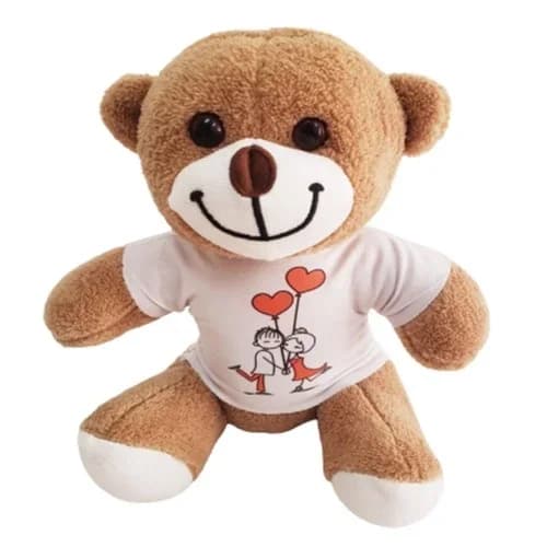 Kişiye Özel Tişörtlü Peluş 25 Cm