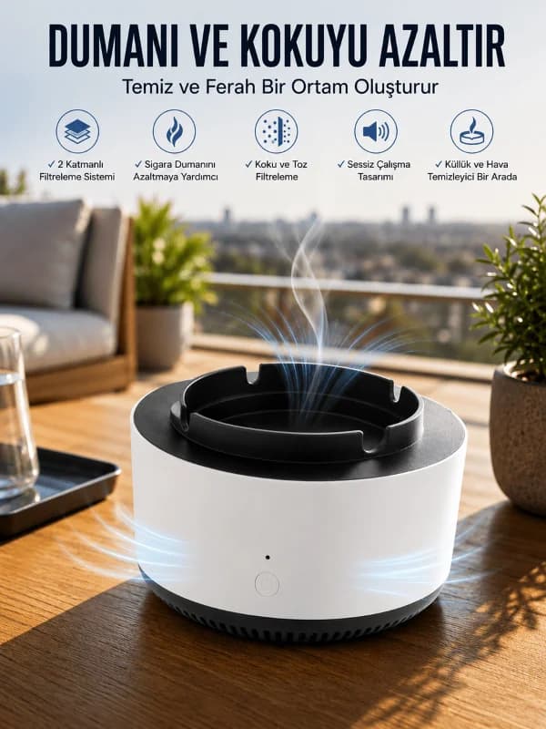Elektronik Küllük Duman Giderici Hava Temizleyici