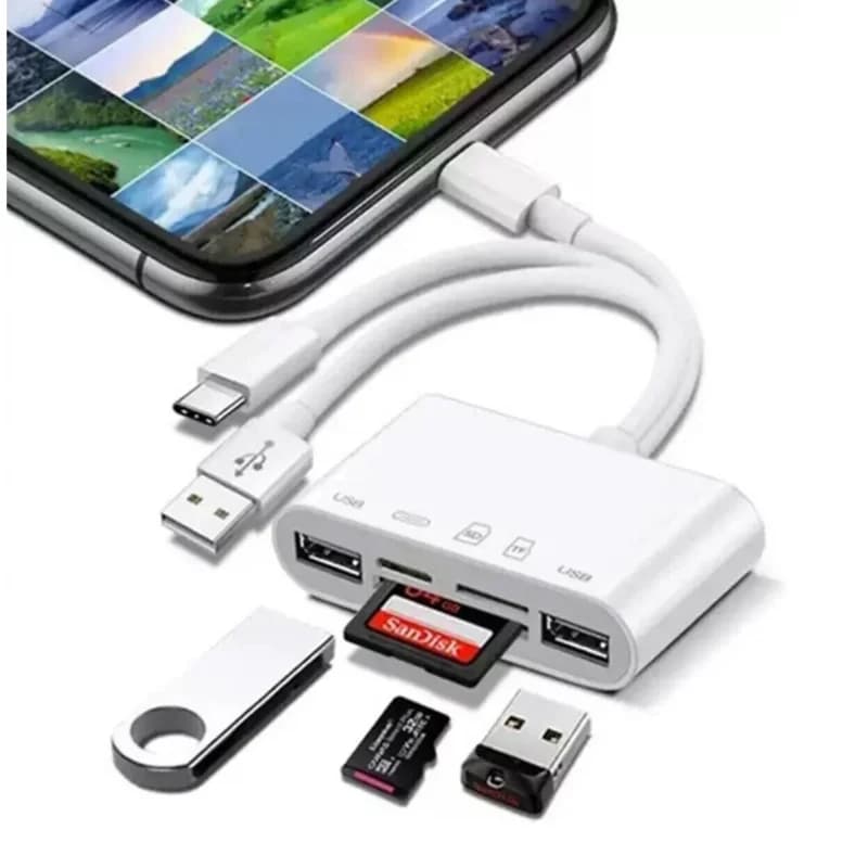Kompakt Lightning Portu Müzik Ve Şarj Adaptörü İpad Uyumlu