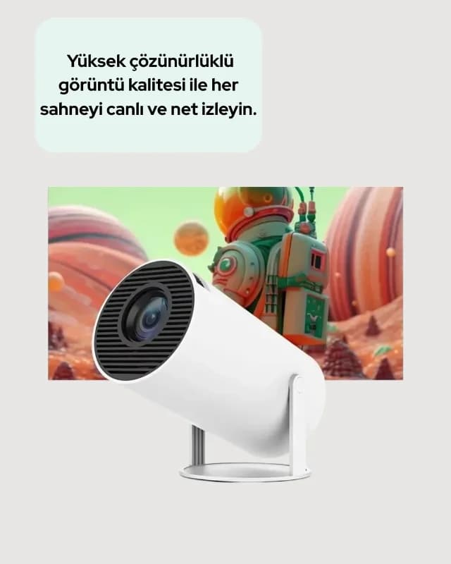 Full Hd Ve 4k Destekli 130 İnç Projeksiyon Cihazı