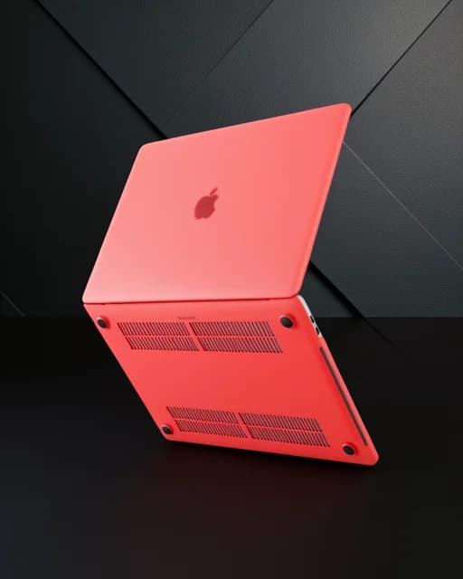 Apple Macbook Pro 13 2020 Macbook Buzlu Kapak - Kırmızı