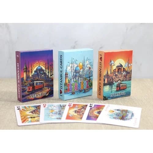 Temalı Oyun Kartı 9 Cm Eğlence Seti (istanbul Model)
