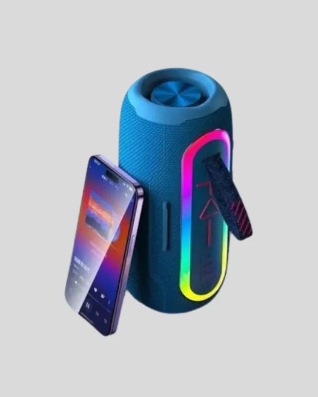 Kompakt Tasarımlı Mavi Bluetooth Hoparlör 1 Adet
