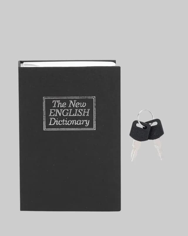 Kitap Kasa Anahtarlı Metal Gövde 18,5x11,5 Cm (gizli Model)