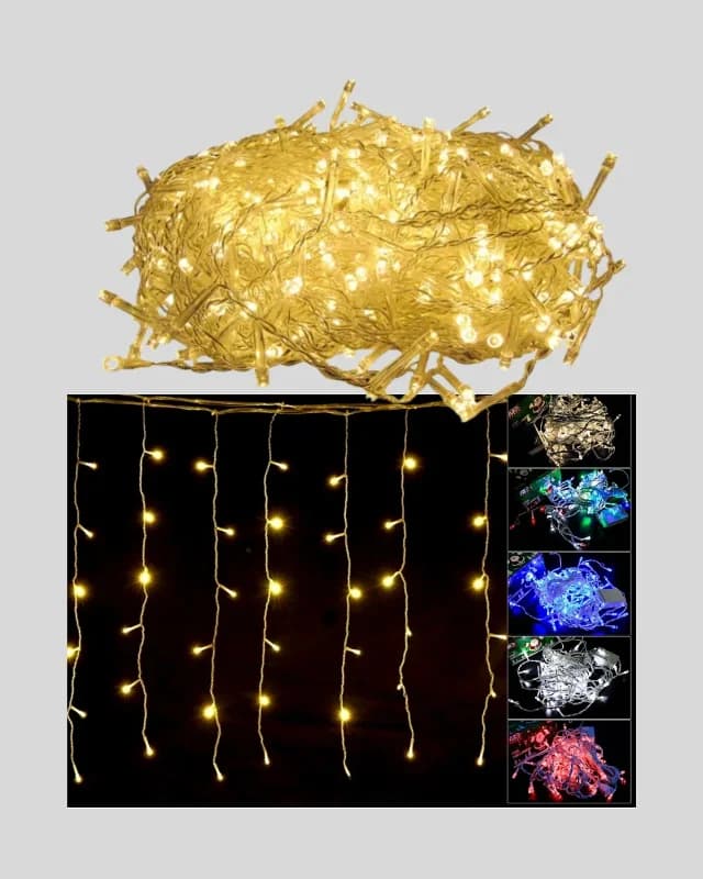 Dekoratif Şelale Led Işık Perdesi 4 Metre Uzunluk