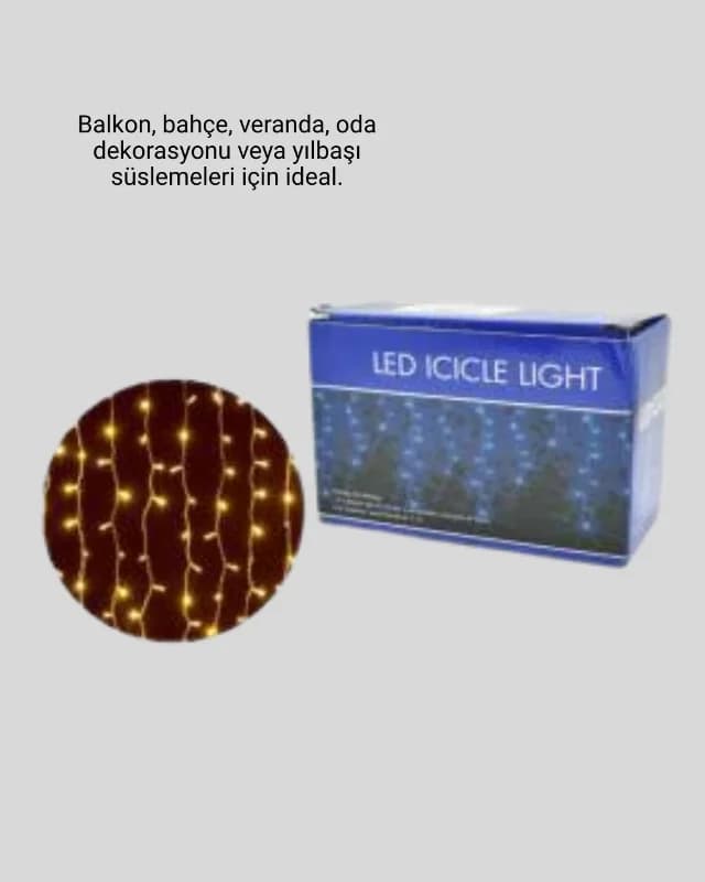 Dekoratif Şelale Led Işık Perdesi 4 Metre Uzunluk