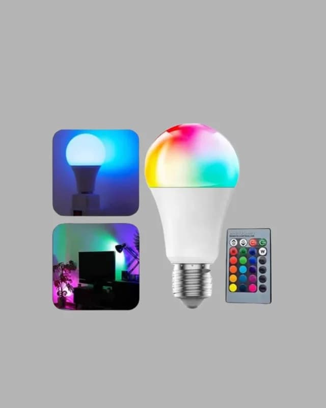 Uzaktan Kumandalı Rgb Led Ampul 16 Renkli E27 Uyumlu