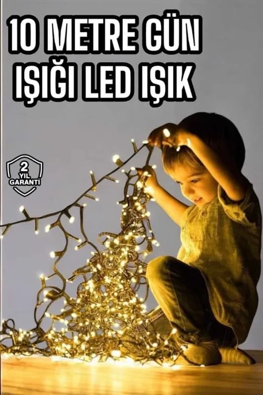Gün Işığı Led Işık 10 Metre Parti Süsleme Malzemesi