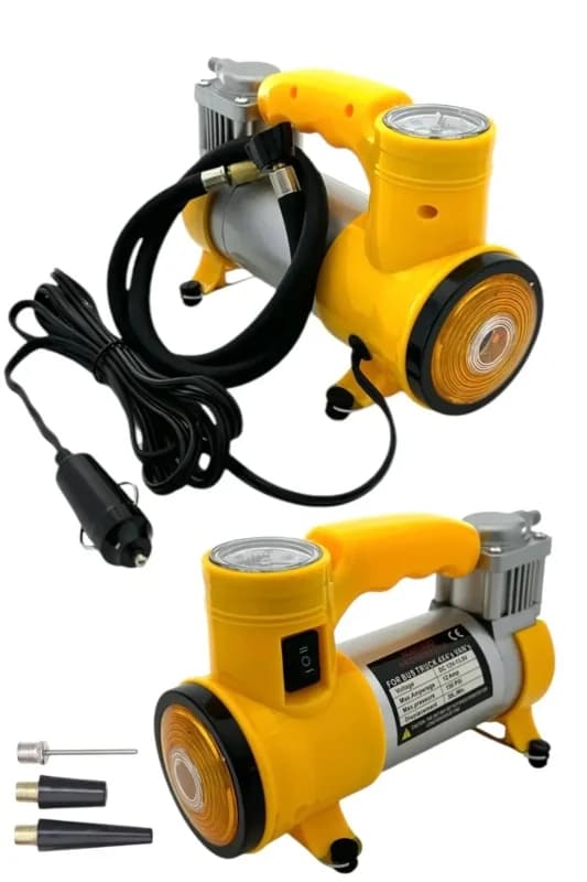 Taşınabilir Metal Hava Kompresörü 150 Psı 12v Araba Lastik Şişirme