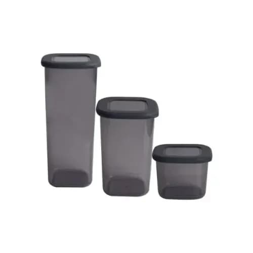 Hafif Dayanıklı Erzak Saklama Kabı 3 Boy Set