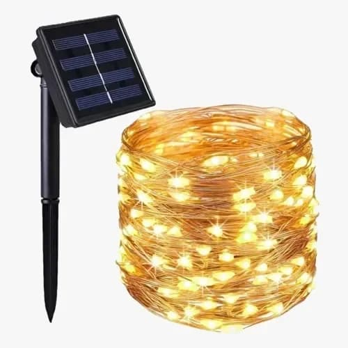 Büyüleyici Solar Güneş Enerjili 200 Led Peri Işık Zinciri 20 Metre