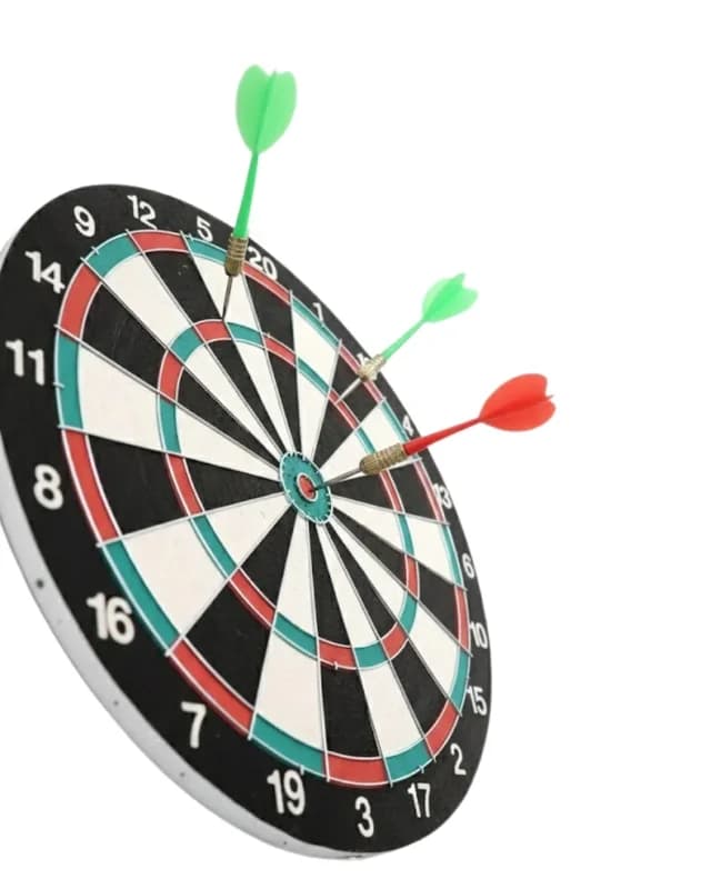 Profesyonel Dart Tahtası 17 İnç Ve 4 Metal Dart Oku