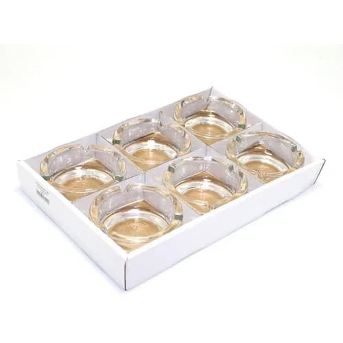 Modüler Cam Küllük 10 Cm 6'lı Set