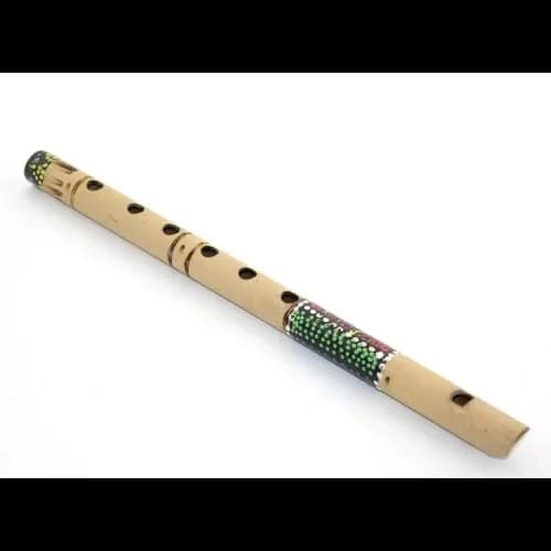Ergonomik Bambu Batikli Flüt 30 Cm Müzik Aleti