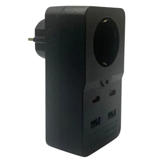 Termal Akım Korumalı 1 Priz 2 Usb 2 Type-c Girişli