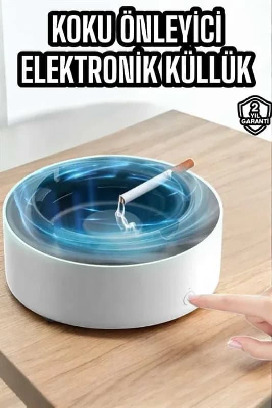 Şık Elektronik Küllük Hava Temizleyici 2 Katmanlı Filtre