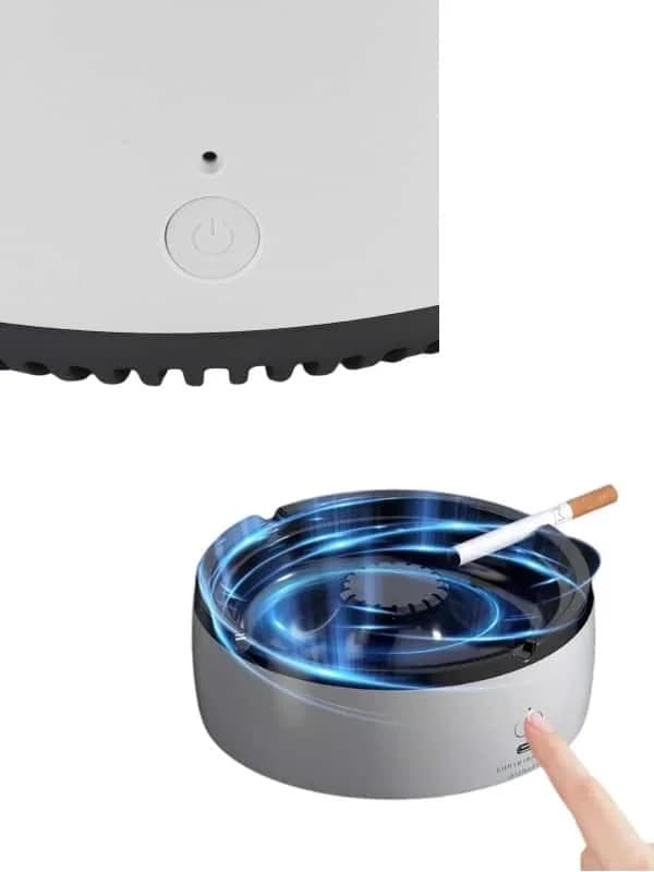 Otomatik Hava Temizleyici Küllük 2 Katmanlı Filtre İle