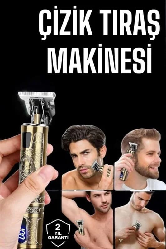 Profesyonel Şarjlı Tıraş Makinesi Islak Ve Kuru Kullanım