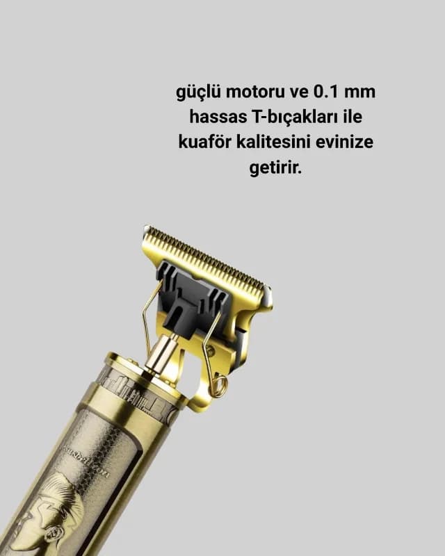 Profesyonel Tıraş Makinesi 0.1 Mm Kesim Özelliği İle