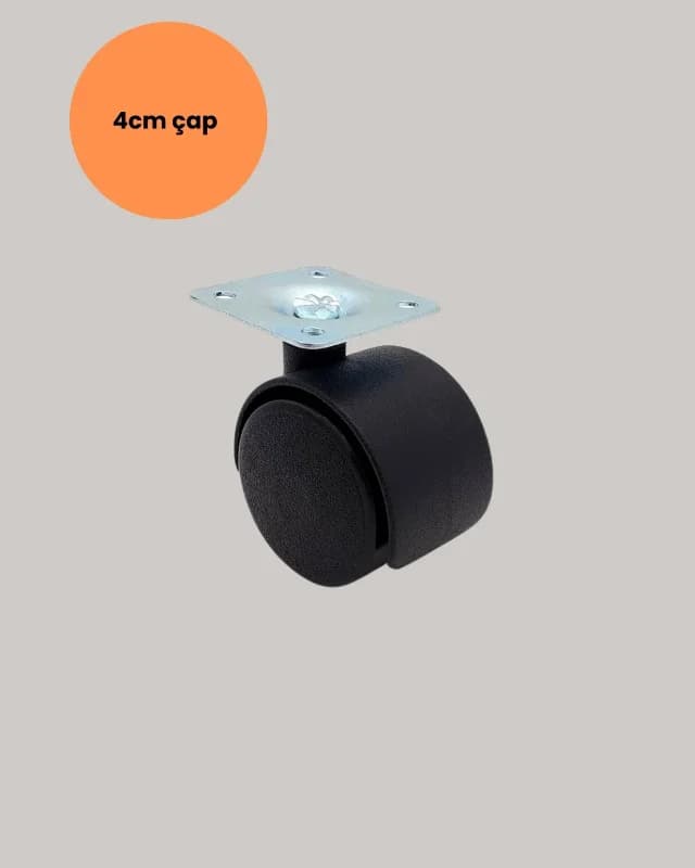 Sessiz Ve Dayanıklı 4'lü Tekerlek Seti 4 Cm Mobilya Taşıma