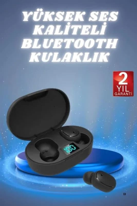 Bluetooth Bağlantılı Kablosuz Kulak İçi Kulaklık 1 Adet