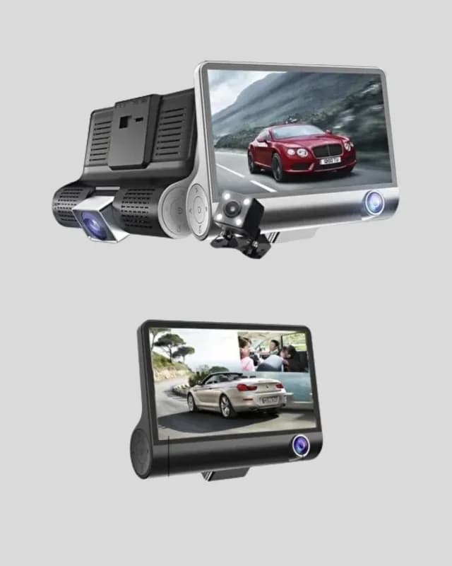 Geniş Açı Full Hd Araç Kamerası 3'lü 4.0” Ekranlı