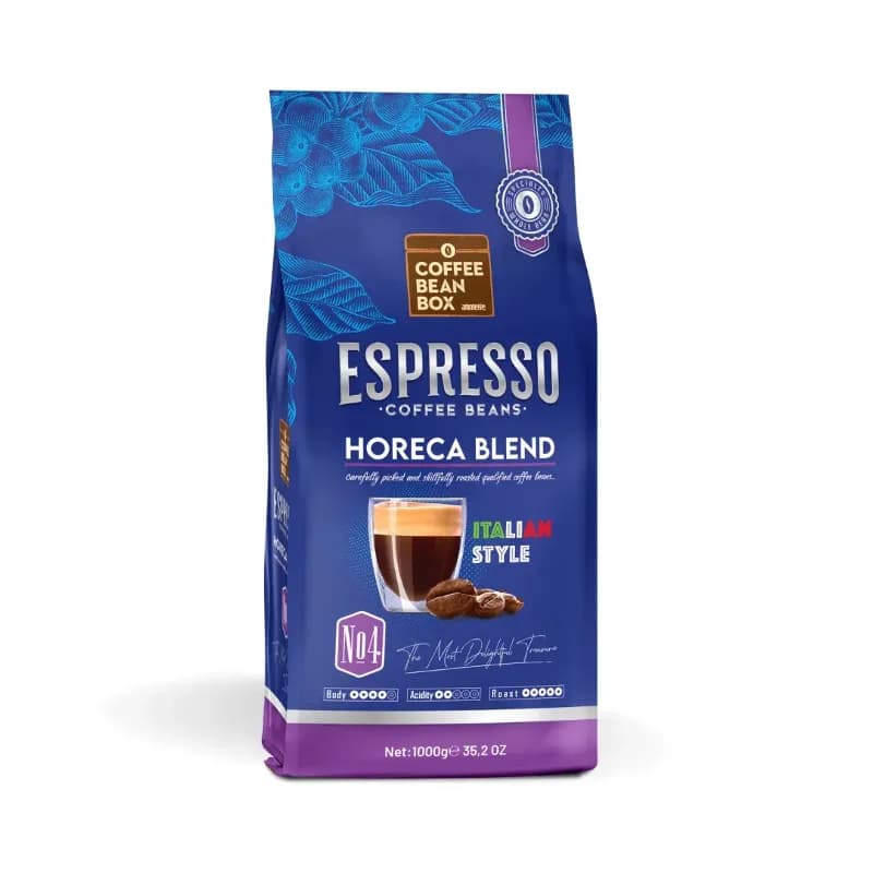 CoffeeBeanBox Horeca Blend Espresso Çekirdek Kahve 1 Kg – Italian Style (Çekirdek - Öğütülmemiş)